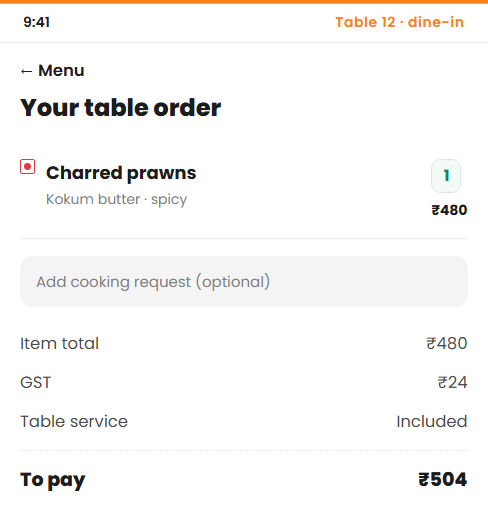 Table cart